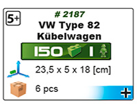 Voiture allemande VW Kübelwagen type 82
